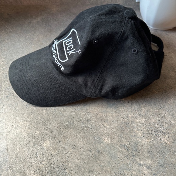 Glock Shooting Sports Strapback Black Baseball Cap Adjustable Hat - Picture 3 of 6